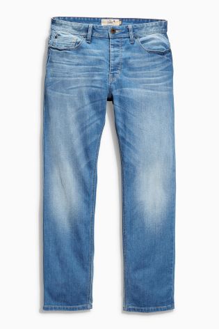 Bright Blue Jeans With Stretch